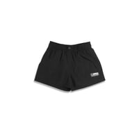 WOMENS NYLON BEACH SHORTS - BLK