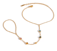 Image 1 of Multi-Colour Hand Chain 