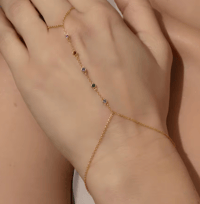 Image 2 of Multi-Colour Hand Chain 