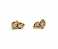 Image 1 of The Marquise Duo Studs 