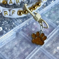 Image 4 of Gold Puppy Bone Adult Pacifier