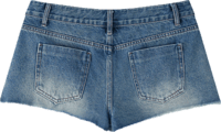 Image 2 of Vintage Wash Hem - Denim Shorts 430gsm|12.7oz