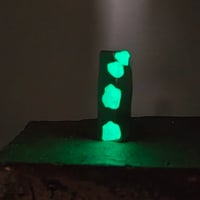 Image 1 of Glow cast petwer worry stone- square 