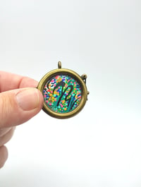 Everything is Fine mini painting pendant