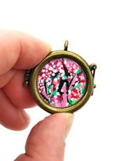 Cherry mini painting pendant