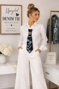 Image 1 of Denim Junk Tie