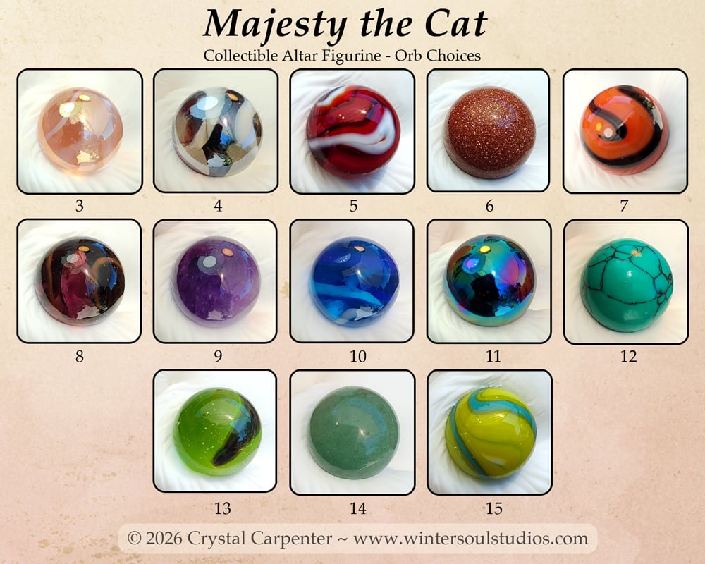 Image of Majesty - Longhair Cat Altar Figurine