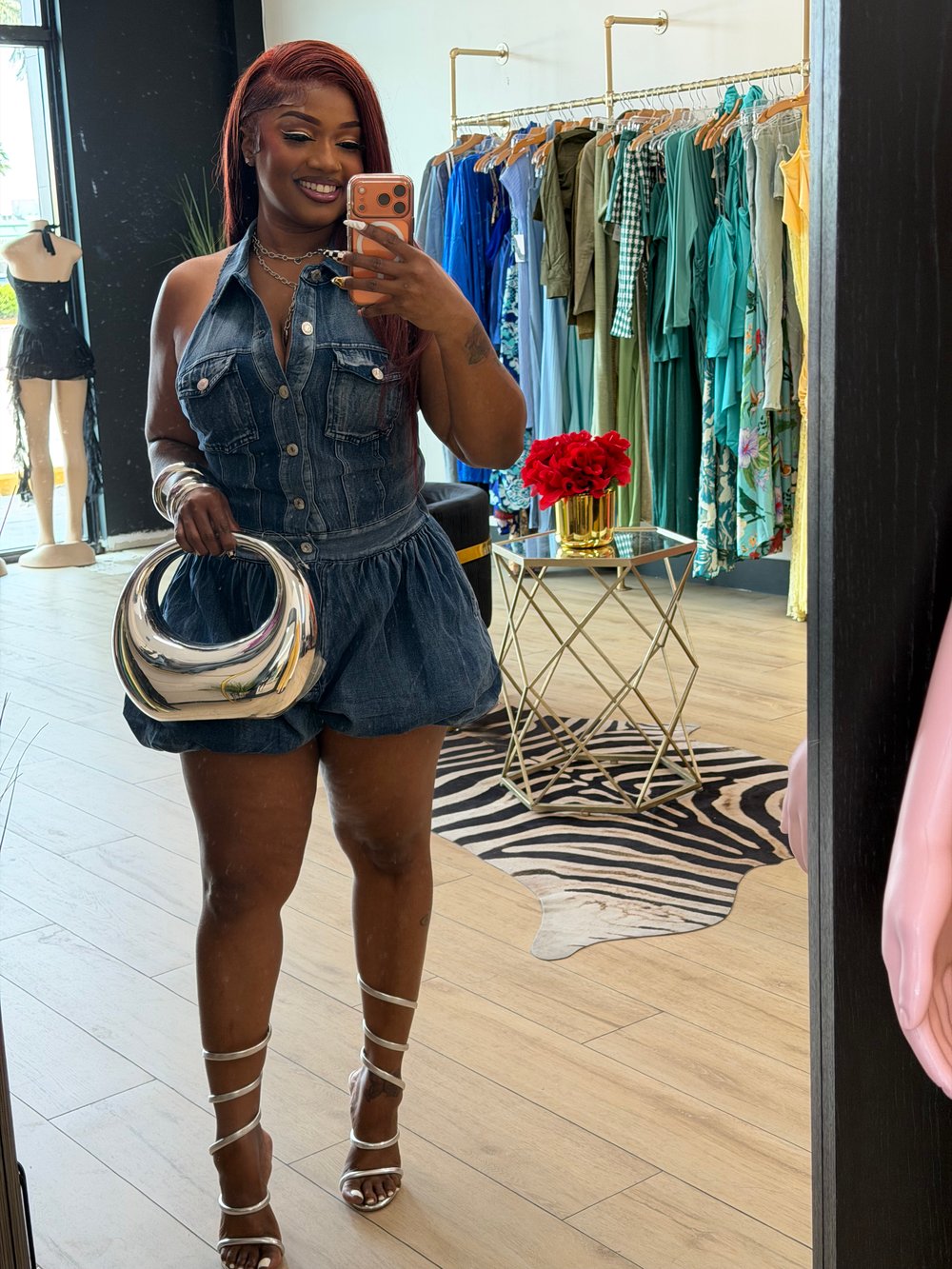 Image of NOVA DENIM ROMPER 