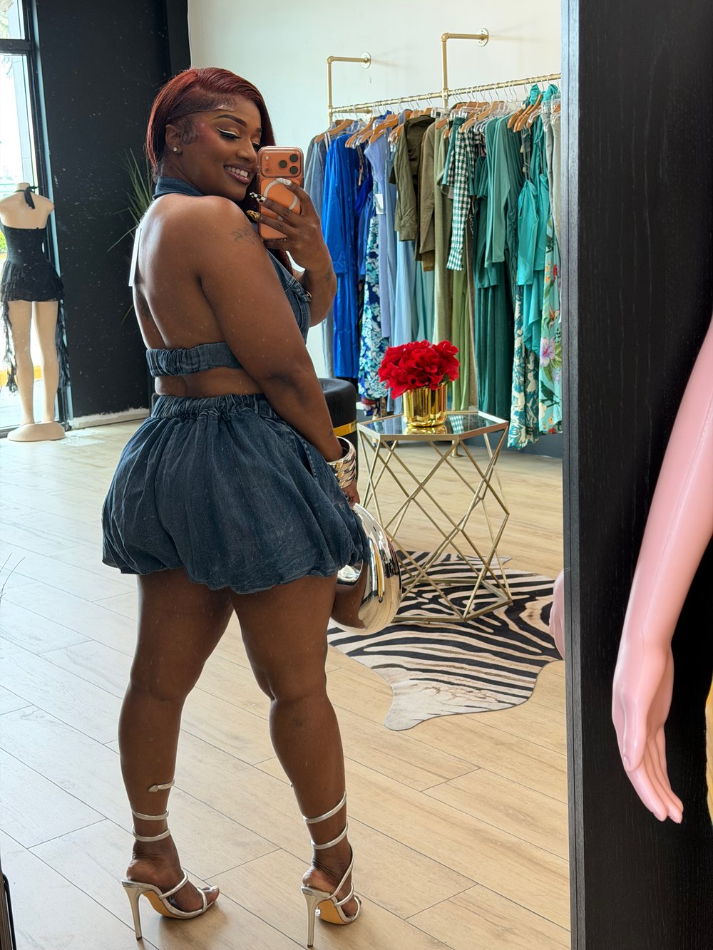 Image of NOVA DENIM ROMPER 