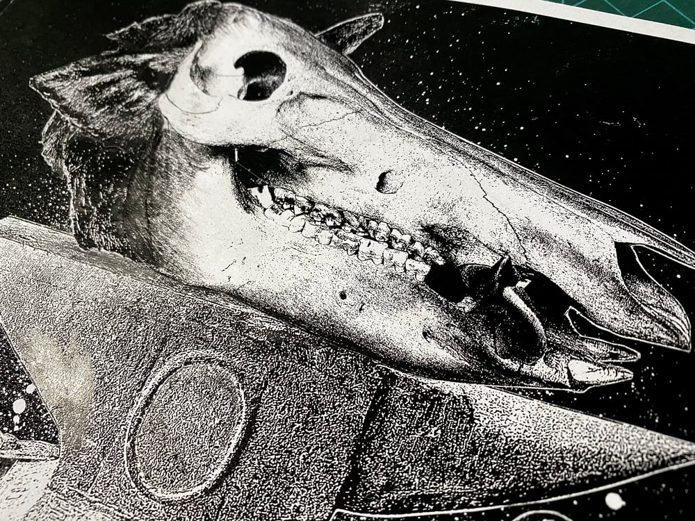 Image of 'hammer hog' original collage