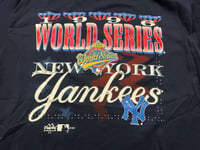 Image 2 of New York Yankees Majestic vintage 1996 World Series Champions navy blue T-shirt DEADSTOCK