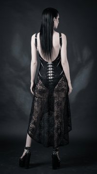 Image 2 of Shadow Lace - Black Lace Sarong