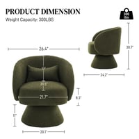Image 5 of Olive Haven Swivel Chairs
