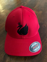 Image 1 of ROYAL SWAN SBX Red Flexfit Cap