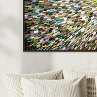 Image 13 of 'Moss and shadow' - 90x150cm, FRAMED in Black