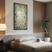 Image 8 of 'Moss and shadow' - 90x150cm, FRAMED in Black