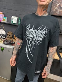 Image 4 of Staple - White on Black Handblock Tee