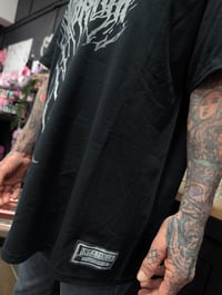 Image 2 of Staple - White on Black Handblock Tee