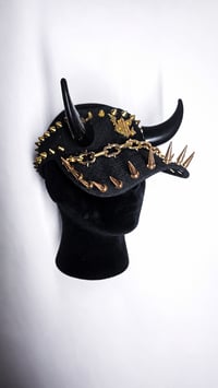 Image 2 of Black Horn Visor - Gold