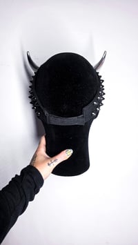 Image 3 of  Black Horn Visor - Chrome