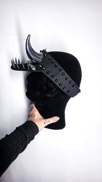 Image 4 of  Black Horn Visor - Chrome