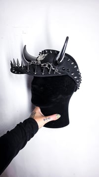 Image 6 of  Black Horn Visor - Chrome