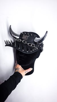 Image 7 of  Black Horn Visor - Chrome