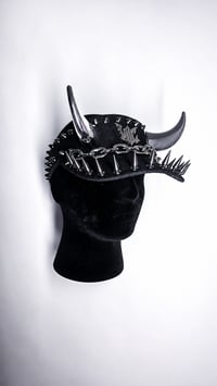 Image 1 of  Black Horn Visor - Chrome