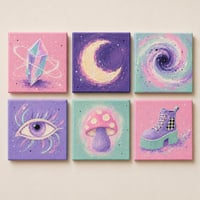 Cosmic Fragments ♡ Complete Set of Six Mini Original Artworks