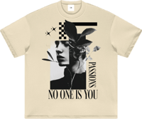 Image 4 of Heavyweight Earth Tone "NO ONE IS YOU PASSIONS" T-shirt 305gsm|9.0oz