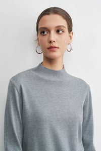 Image 1 of Long sleeve top with turtleneck