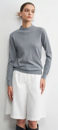 Image 2 of Long sleeve top with turtleneck