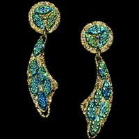 DREAM GLITTER / SAMURAI NISSHOKU Peacock Earring