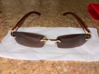 SLNP Gallery Classic Rimless Wooden Frames (Brown)