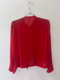 Image 2 of vintage silk tie top 