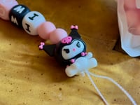 Image 2 of Kuromi Sanrio Pacifier Clip