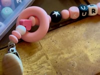 Image 3 of Kuromi Sanrio Pacifier Clip