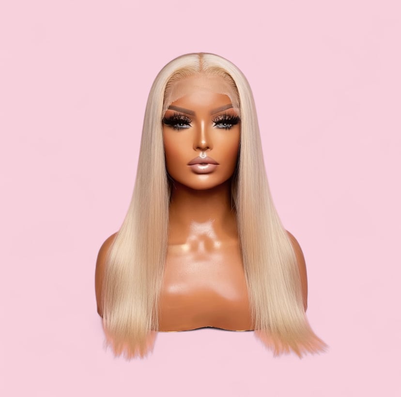 Image of Blonde lace front wig