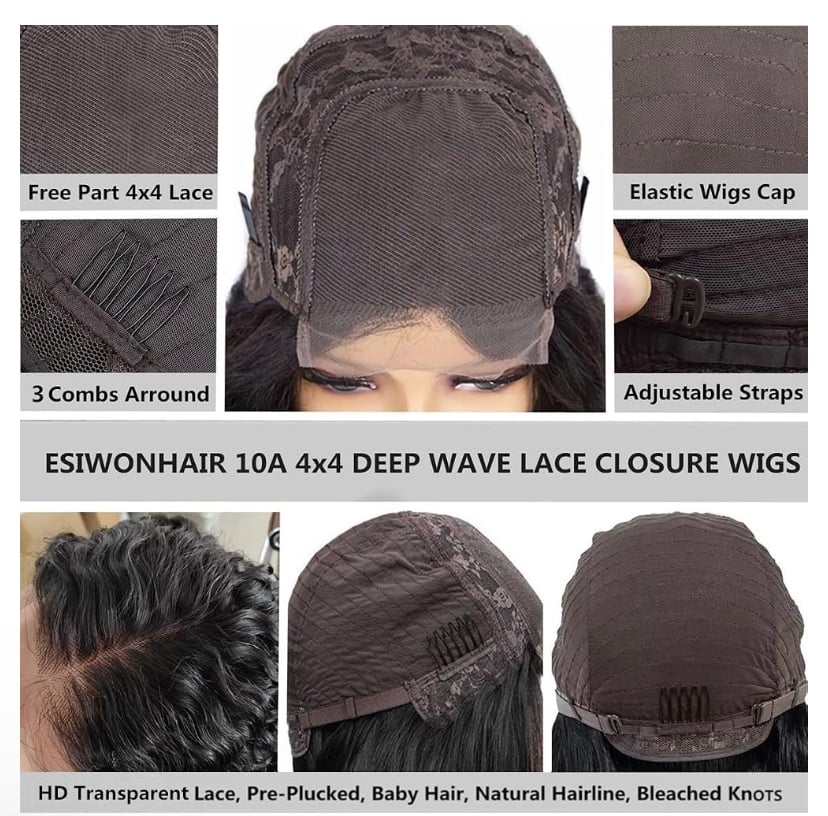 Image of Deep wave wet and wavy wig