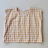 Image 1 of Mustard Gingham Shell