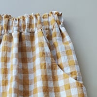 Image 2 of Mustard Gingham Simone Skirt