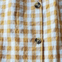 Image 3 of Mustard Gingham Simone Skirt