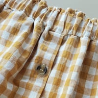 Image 4 of Mustard Gingham Simone Skirt