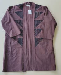 Image 4 of Pieced Studio Coat (Umber)