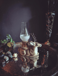 Deer oil lamp 