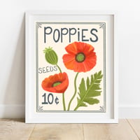 Poppy Seed Packet Art Print