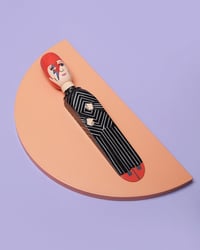 Image 4 of Door Stop 'Major Dave' Hand Painted Wood