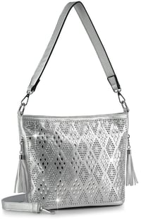 "Sparkling" Silver Dollar Crossbody Purse