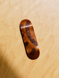 Image 1 of Blink RealSkate Fingerboard - 29/56 - Split-ply Blinking walnut burl on brown