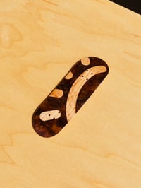 Image 1 of Blink RealSkate Fingerboard - 32/58 - Split-ply Blinking speckle on walnut burl